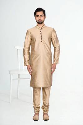 Men' silk kurta churidar set 1