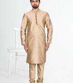 Men' silk kurta churidar set