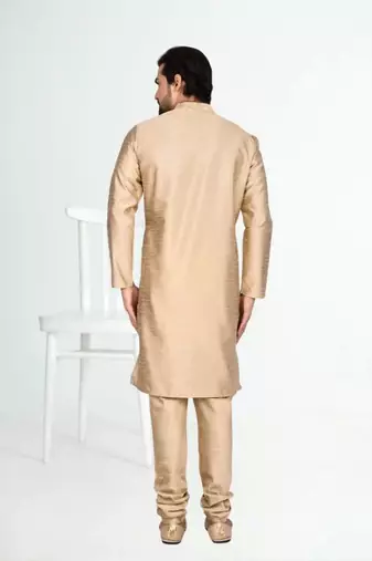 Men' silk kurta churidar set