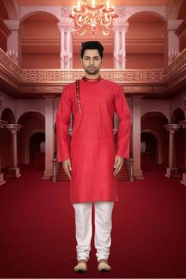 Men' cotton kurta churidar set 1