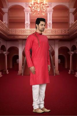 Men' cotton kurta churidar set 2