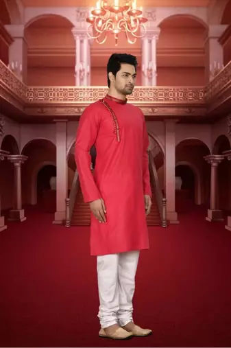 Men' cotton kurta churidar set