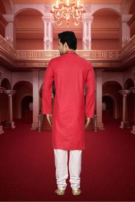 Men' cotton kurta churidar set 3