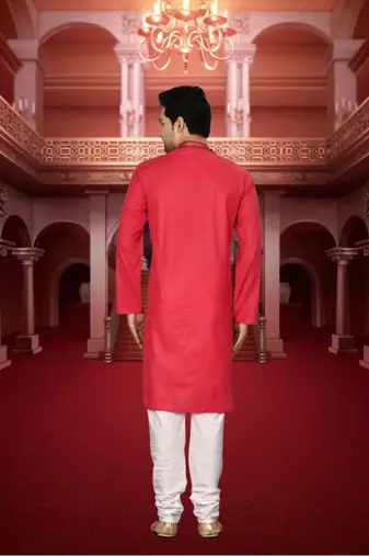 Men' cotton kurta churidar set