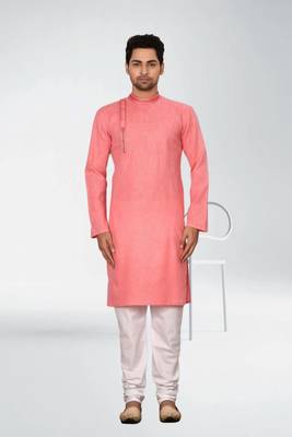 Men' cotton kurta churidar set 1