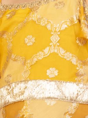 girl's yellow floral sarara set 2