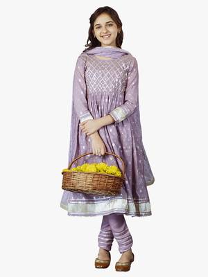 girl's iris anarkali suit set (set of 3) 1