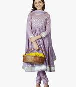 girl's iris anarkali suit set (set of 3)