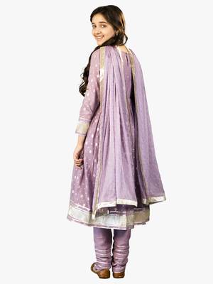 girl's iris anarkali suit set (set of 3) 3