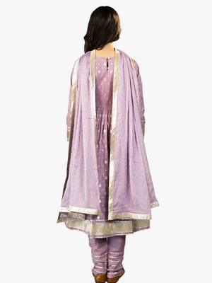 girl's iris anarkali suit set (set of 3) 5