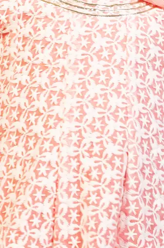 Jilmil girl's neon pink chikankari suit (set of 3)