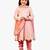 Jilmil girl's neon pink chikankari suit (set of 3)