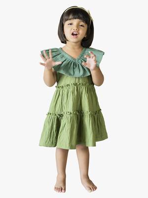 girl's green twilight dress 1