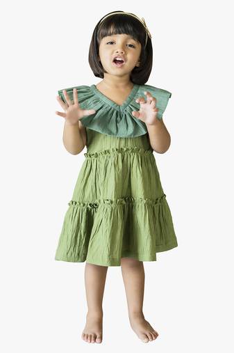 Jilmil girl's green twilight dress