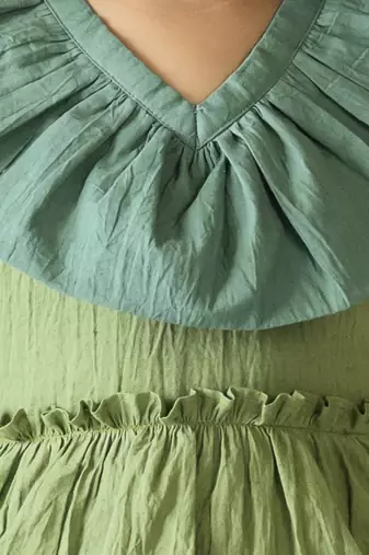 girl's green twilight dress