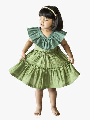 girl's green twilight dress 3