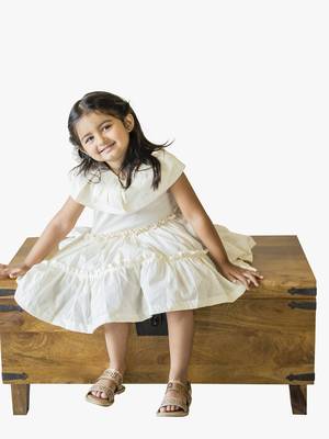 girl's off-white twilight dress 1