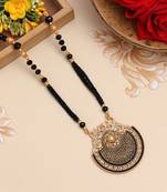 Gold color long mangalsutra