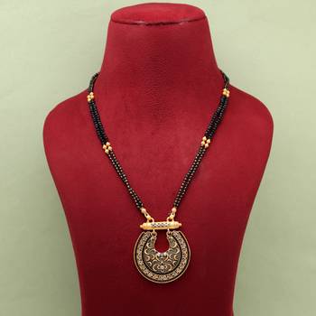 White color long mangalsutra 2