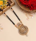 White color long mangalsutra