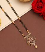 Gold color long mangalsutra
