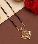 Gold color long mangalsutra