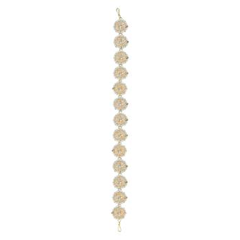 Traditional Floral Kundan Pearl Studded Rajasthani Sheeshphool Matha Patti/Sheeshpatti for Women  2