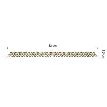 Traditional Meenakari Kundan Handcrafted Sheeshphool Matha Patti Sheeshpatti For Women/Girls  2