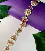 Traditional Floral Kundan Pearl Sheeshphool Matha Patti Sheeshpatti For Women/Girls 