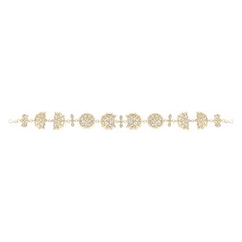 Traditional Floral Kundan Pearl Sheeshphool Matha Patti Sheeshpatti For Women/Girls  3