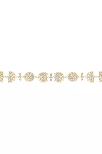 Traditional Floral Kundan Pearl Sheeshphool Matha Patti Sheeshpatti For Women/Girls 