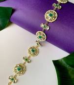 Traditional Floral Kundan Pearl Sheeshphool Matha Patti Sheeshpatti For Women/Girls 