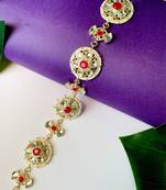 Traditional Floral Kundan Pearl Sheeshphool Matha Patti Sheeshpatti For Women/Girls 