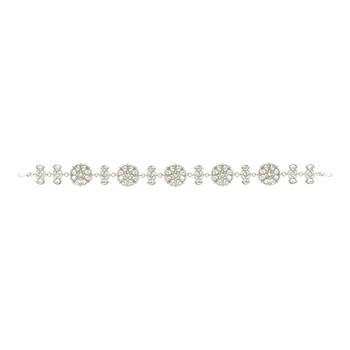 Silver Plated Traditional Floral Kundan Pearl Sheeshphool Matha Patti Sheeshpatti For Women/Girls  2