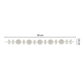 Silver Plated Traditional Floral Kundan Pearl Sheeshphool Matha Patti Sheeshpatti For Women/Girls  3