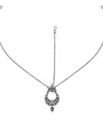 Silver Oxidised Mirror Work Mathapatti for Women and Girls 