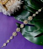 Traditional Floral Kundan Pearl Sheeshphool Matha Patti Sheeshpatti For Women/Girls (T2114W)