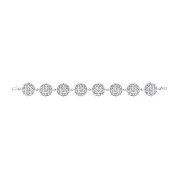Traditional Floral Kundan Pearl Sheeshphool Matha Patti Sheeshpatti For Women/Girls  2
