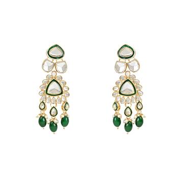 Traditional Pearl Kundan Necklace Jewellery Set With Earring Maang Tikka Set 4