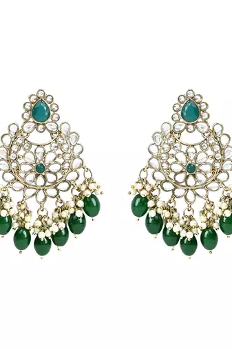 Traditional Pearl Kundan Studded Choker Jewellery Necklace Set with Maang Tikka