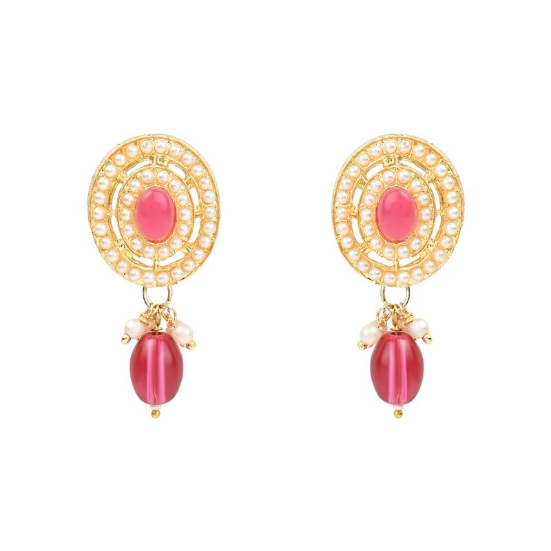 Traditional Handcrafted Pearl Necklace Jewellery Set With Earrings & Maang Tikka Set