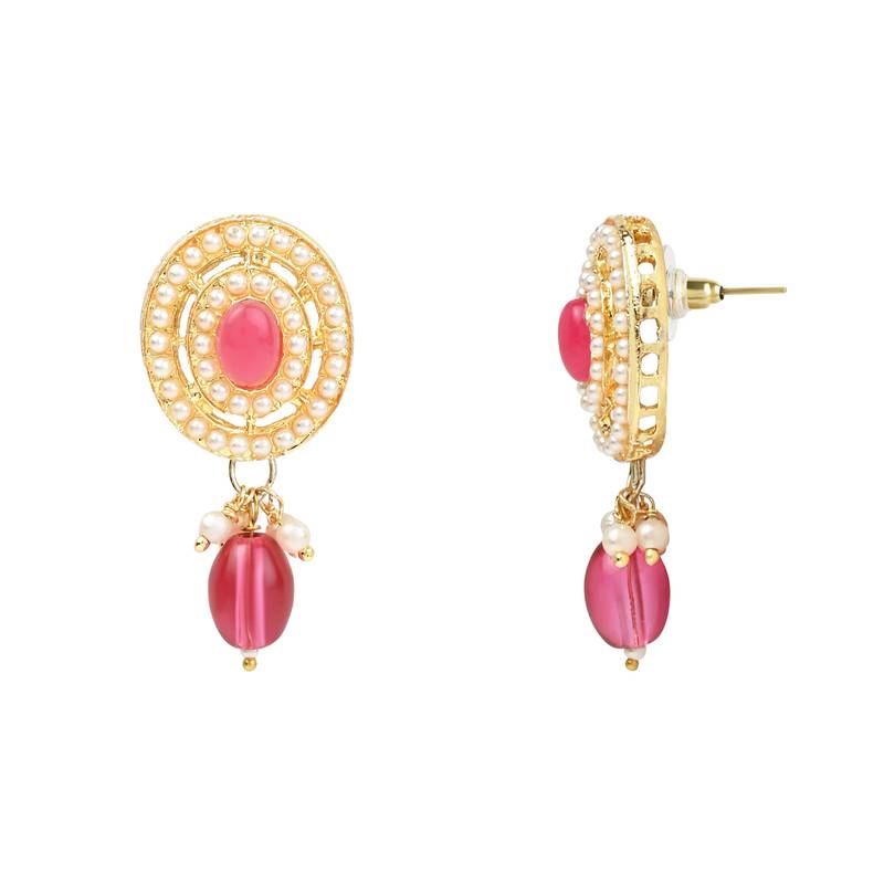 Traditional Handcrafted Pearl Necklace Jewellery Set With Earrings & Maang Tikka Set