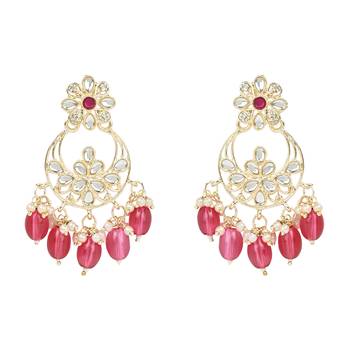 Pearl Polki Kundan Choker Necklace Set 4