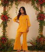Mustard Casual Co-ord Set for Women