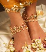 Bridal Baraat Multi-Coloured Patterened Ankle
