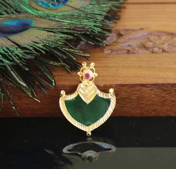Gold plated palakka pendant 1