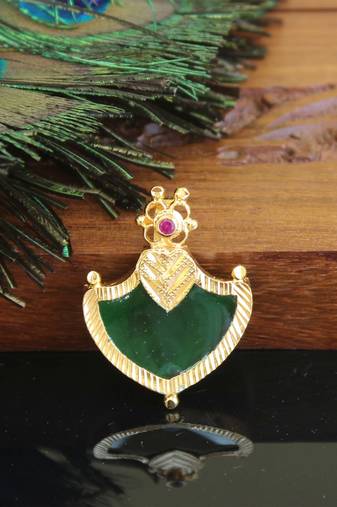 Gold plated palakka pendant