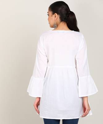  embroidered cotton short kurti 4