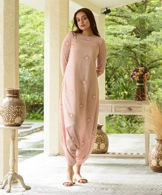 Coral Dhoti Jumpsuit 1