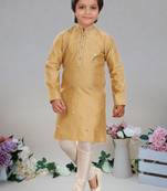Art silk kurta pajama full sleeve with pajama for kid's